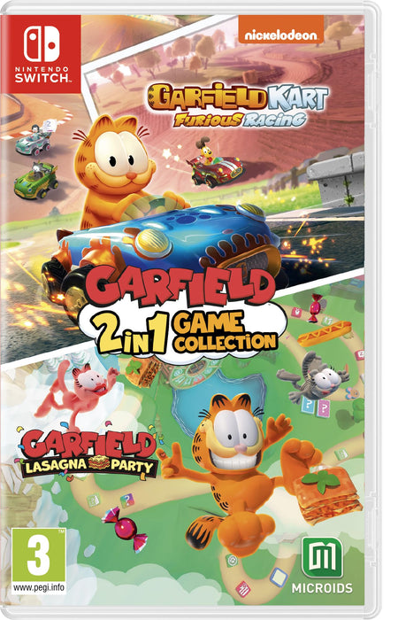 MICROIDS Garfield Lasagna Party + Garfield Kart: Furious Racing Switch