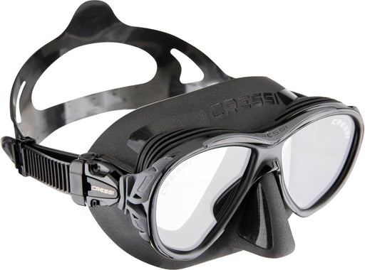 Cressi Naxos 2-Lens Masks, Black/Black