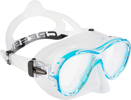 Cressi Naxos 2-Lens Masks, Clear/Aquamarine