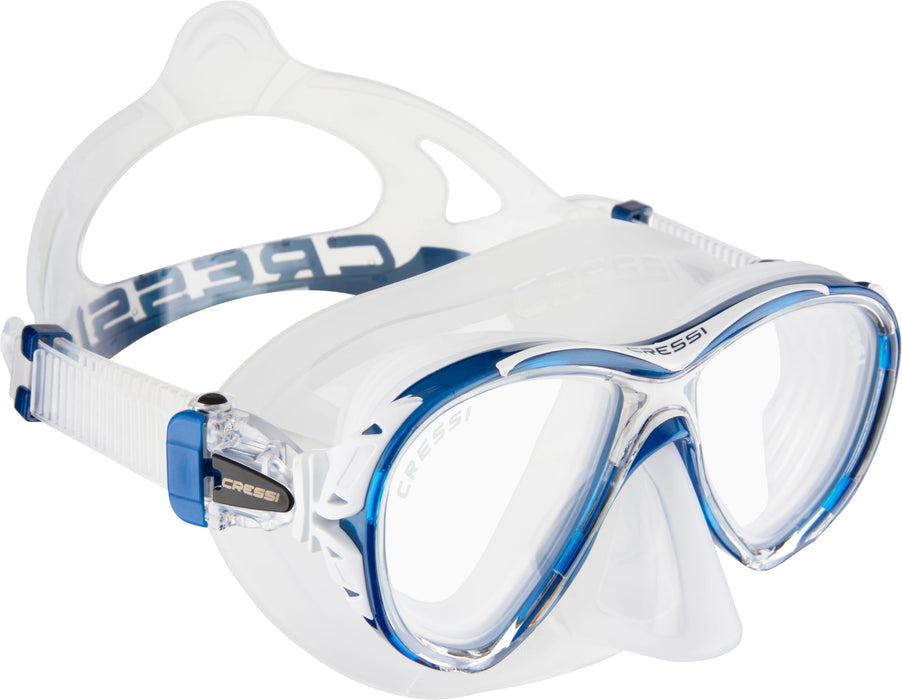 Cressi Naxos 2-Lens Masks, Clear/Blue