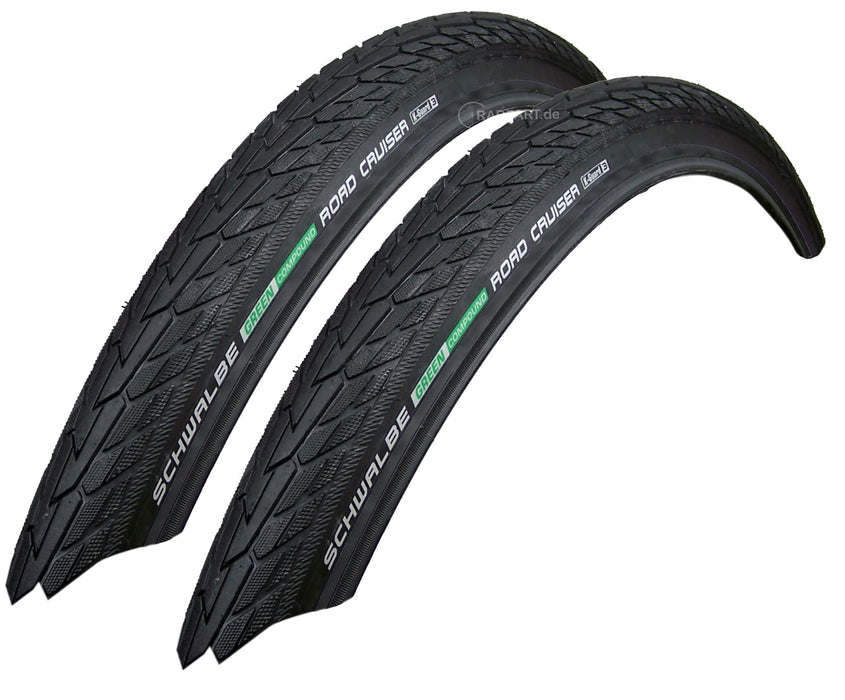 Schwalbe Road Cruiser K-Guard 32-622 Clincher Tyres 28 x 1.25 Bicycle Tyre Cover Pack of 2