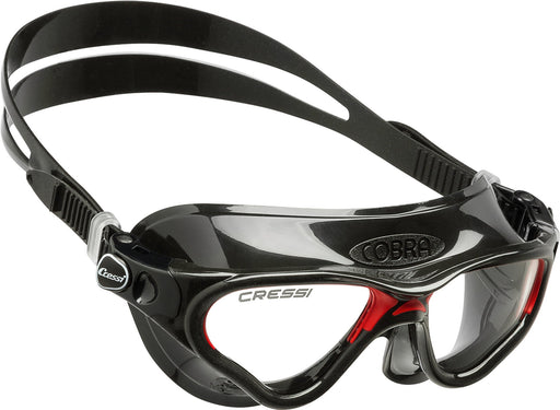 Cressi Cobra, Black/Red, Clear Lens