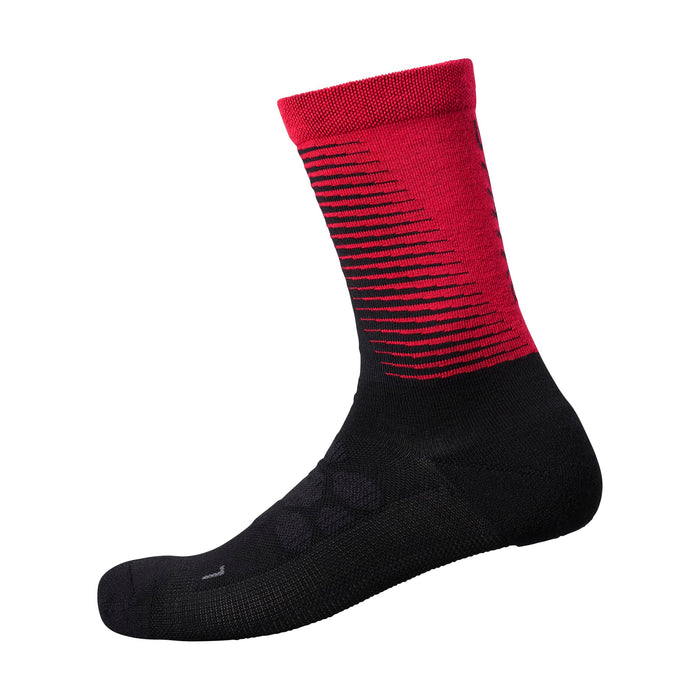 Shimano S-Phyre Merino Tall SocksRed L-XL (Size 45-48)