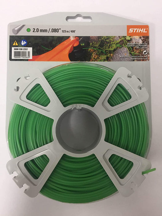 Stihl 0000-930-2337 trimmer line, round 2,0 mm x 119 m, green