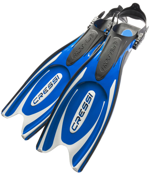 Cressi Frog Plus, Blue/Silver, L/XL
