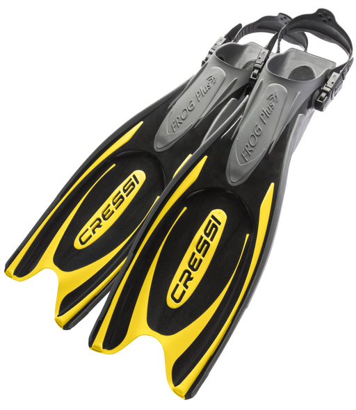 Cressi Frog Plus Fins, Yellow, Small/Medium