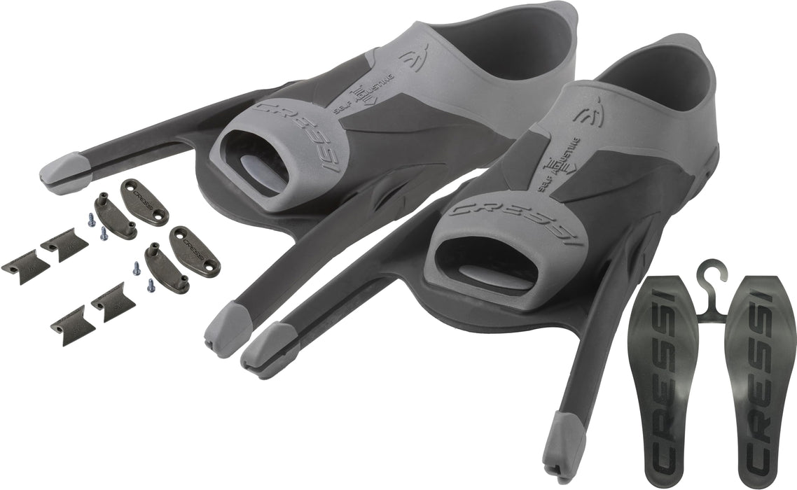 Cressi Gara Modular Foot Pocket, Black, 42/43