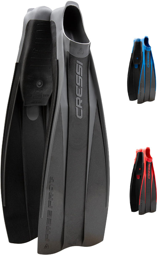Cressi Free Frog, Black, 45/46, US Man 11/12 | US Lady 12/13