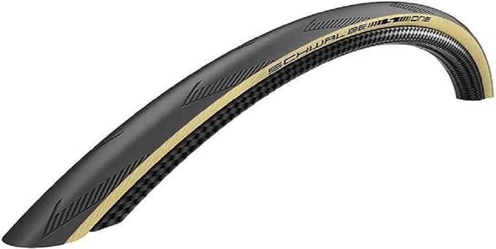 Schwalbe - One Race and Road Tubeless Folding Bike Tire | 700 x 25 | Performance Line, Addix Race | Black/Tan
