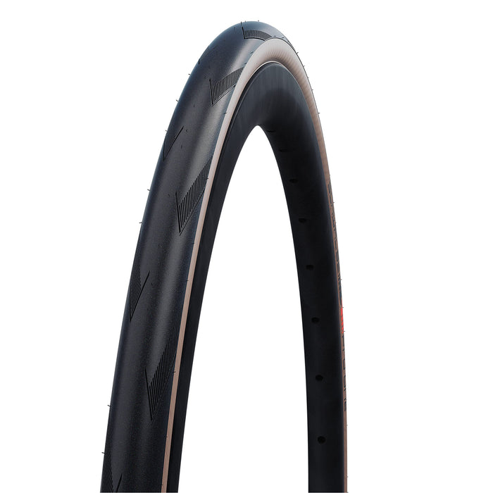 Schwalbe - Pro One Road Race Tubeless Folding Bike Tire | 700c x 28 | Black/Tan Sidewall, Single Tire