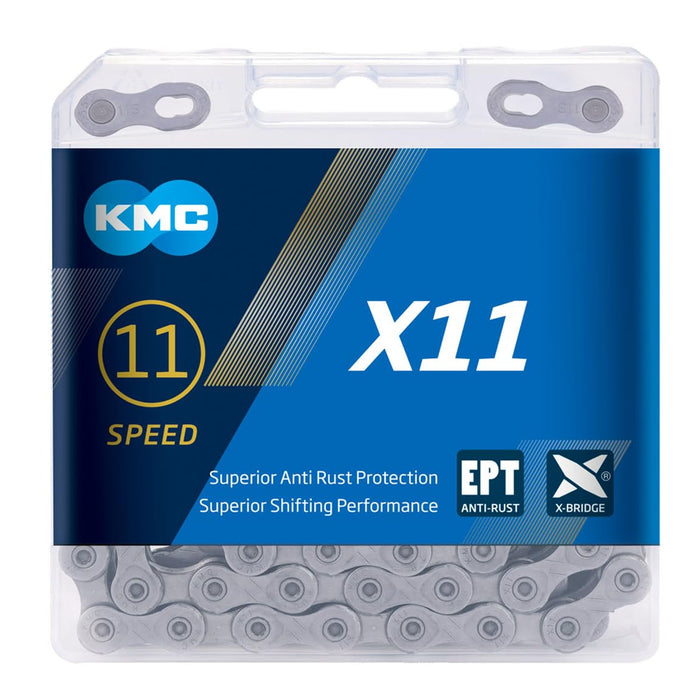 KMC Unisex's X11 Ept Chain, Dark Silver, 118 Link