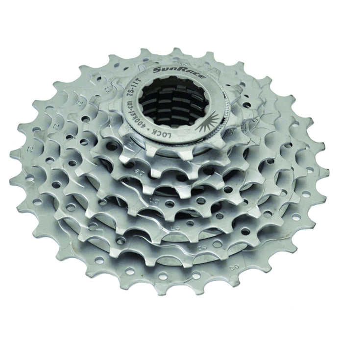 Sunrace CSM63 7-Speed Nickel Plated Cassette, 11-28T