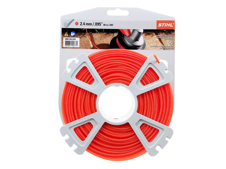 Stihl 0000-930-2421 Line, round, low-noise 2.4 mm x 83 m,