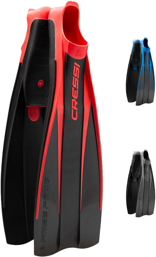 Cressi Free Frog, Red, US Man 6.5/7.5 | US Lady 7.5/8.5 | EU 39/40