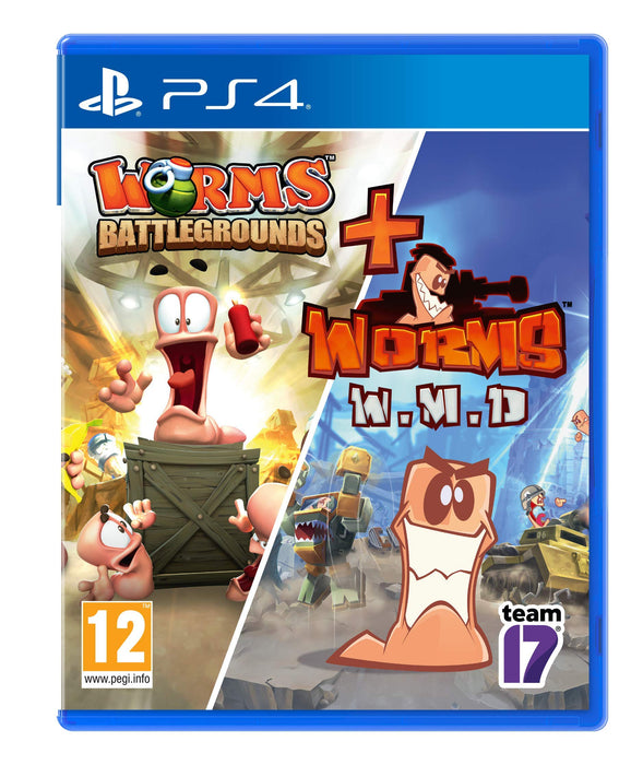 TEAM 17 Worms Battlegrounds + Worms WMD - Double Pack PS4