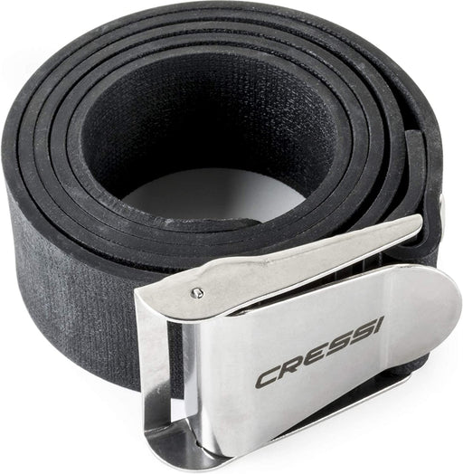 Cressi Quick-Release Elastic Belt w/Metal Buckle, Black