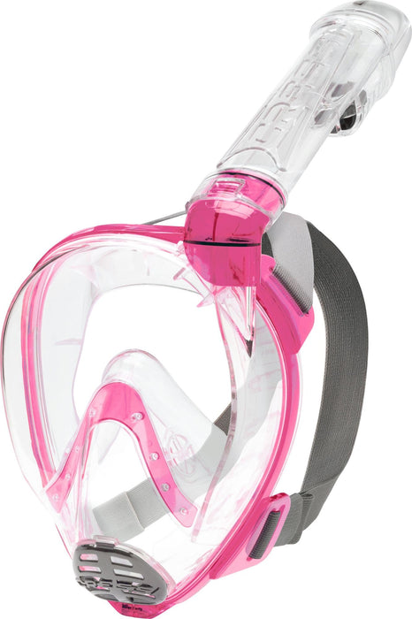 Cressi Baron XS Full Face Masks, Clear/Pink, XS