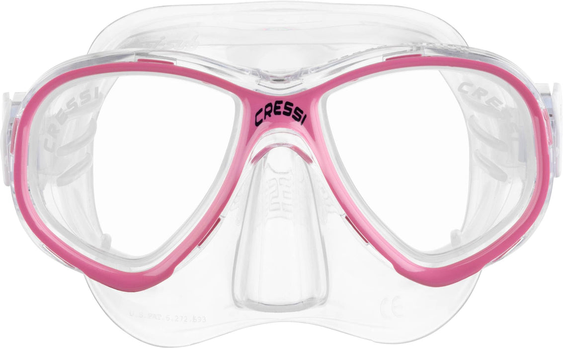 Cressi Perla Jr, Clear/Clear/Pink, Clear Lens