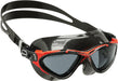 Cressi Planet Crystal Silicone Swim Goggles, Black/Black/Red (DE202758)