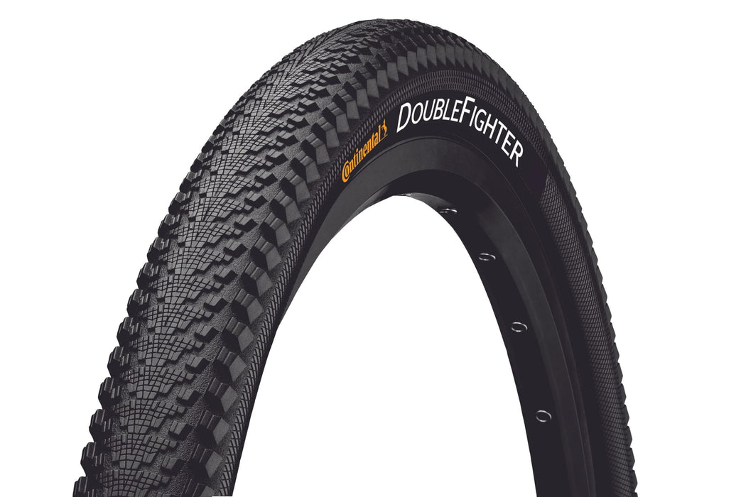 Continental XC/Enduro Tires Wire Bead Double Fighter III 29 X 2.0 BW (700X50), Black/Black