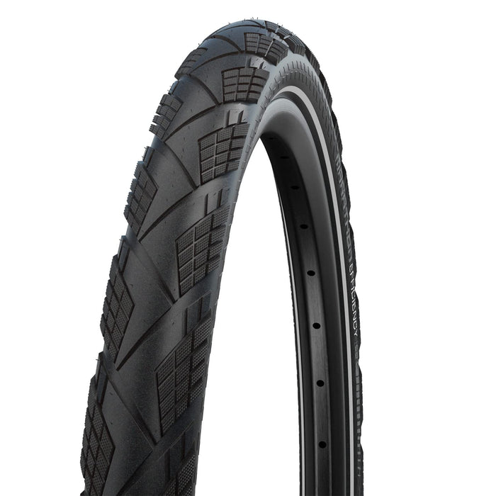 Schwalbe Marathon Efficiency Super Race V-Guard Folding Tyre, Black/Reflective, 40-622 (28x1.50 700x38C)