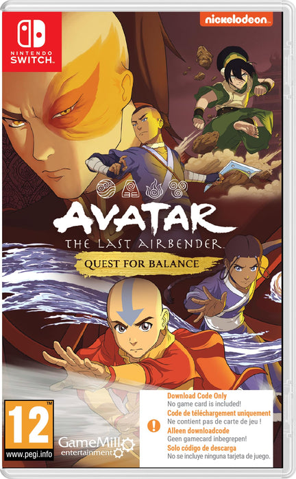 MAXIMUM GAMES Avatar The Last Airbender: Quest for Balance (Code in A Box) Switch