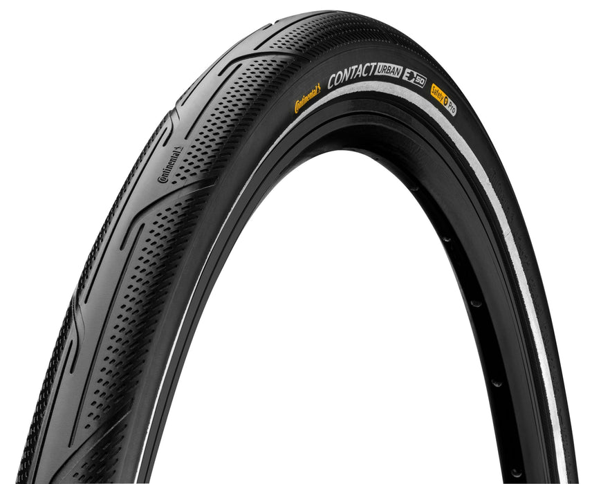 Continental Unisex_Adult Contact Urban Bicycle Tyres, Black, 28" | 700 X 47C | 28 X 1.75