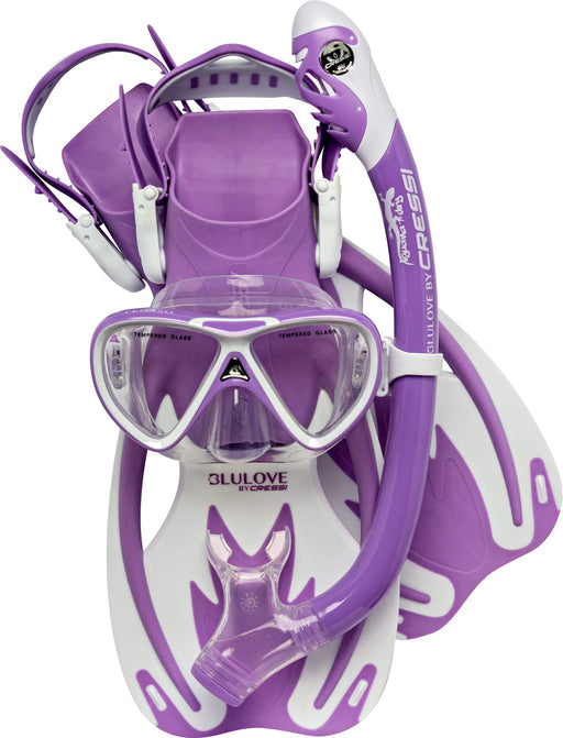 Cressi Rocks Pro Dry Set, Lilac/White, S/M