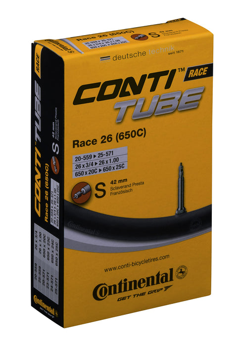 Continental 42mm Presta Valve Tube, Black, 650 x 18-25cc
