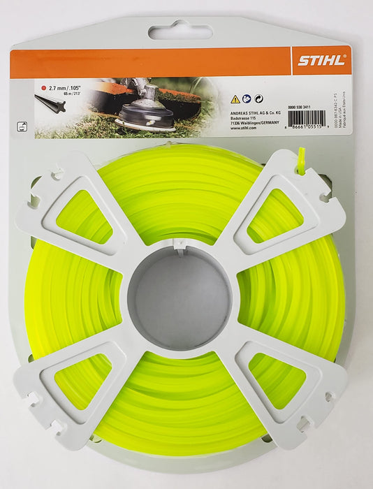Stihl 0000-930-3411 Line, X-shaped, 2.7 mm x 65