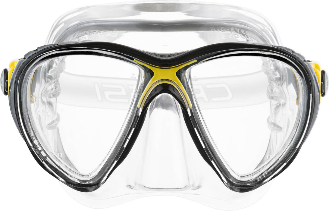 Cressi Big Eyes Evolution Crystal, black/yellow