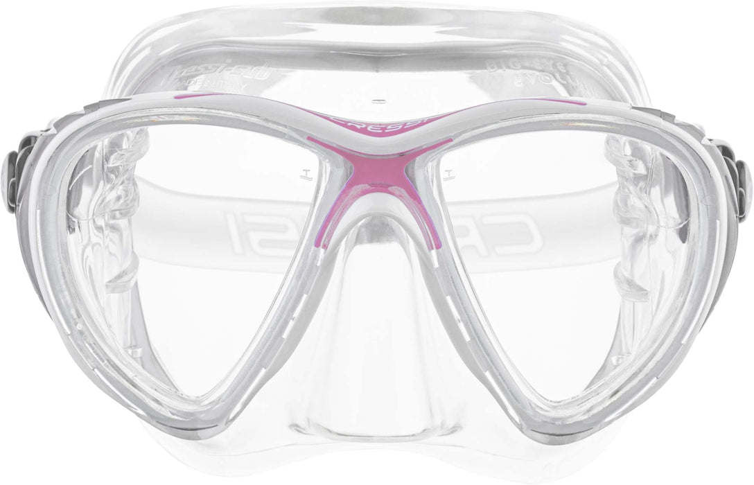 Cressi Big Eyes Evolution Crystal, white/pink