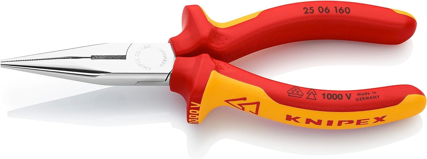 Knipex  6-1/4" LONG NOSE PLIERSW/CUTTER