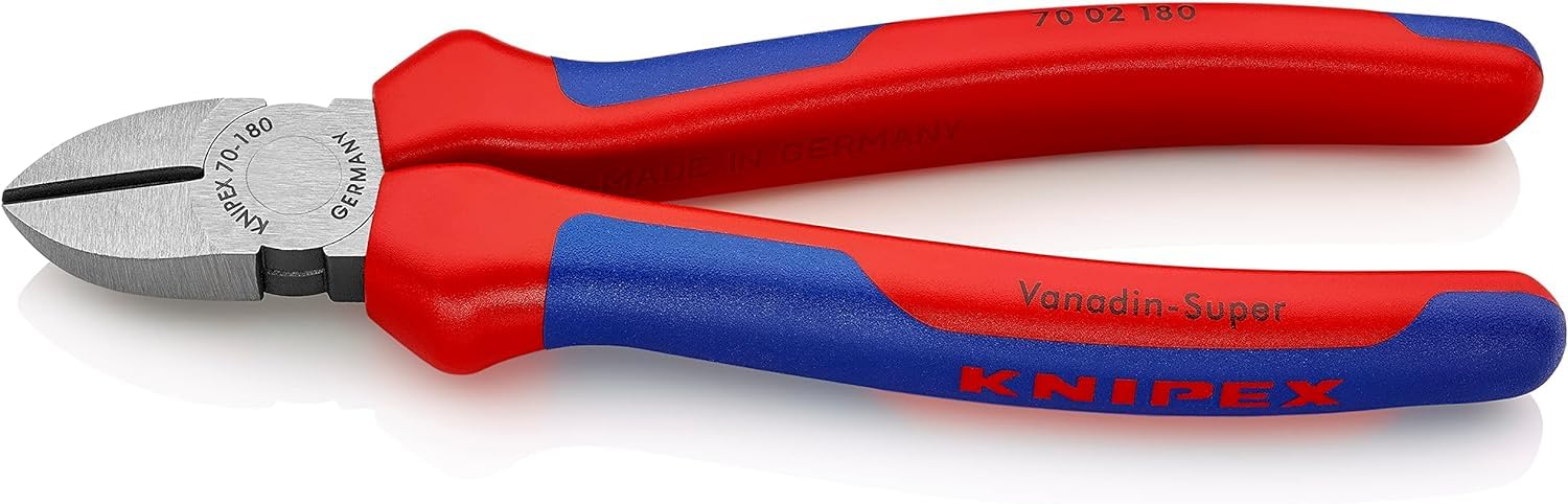 Knipex 70 02 180 Nipper, Diagonal Cutting, 180Mm
