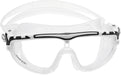 Cressi Adult Wide View Swim Mask | Skylight: made in Italy, Clear/White/Black