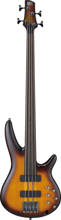 IBANEZ Bass Workshop SR Electric Bass 4-String Fretless - Brown Burst Flat