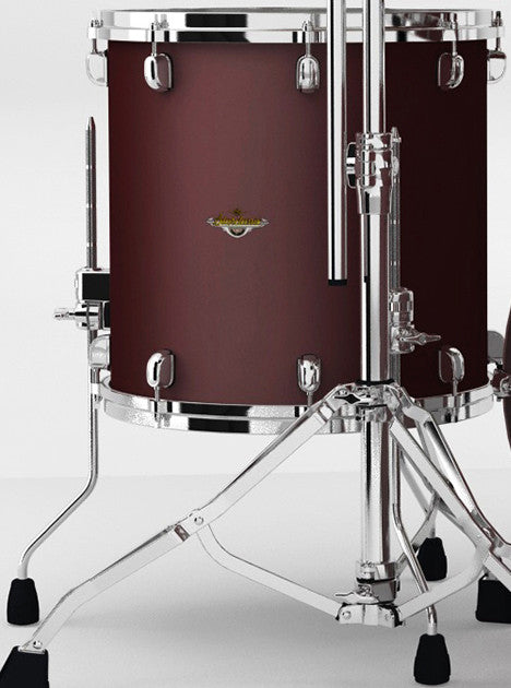 TAMA Starclassic Maple Lacquer Floor Tom 18" x 16" - Burgundy Metallic/Chrome HW