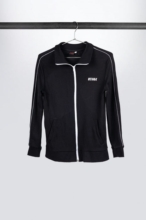 Tama black training jacket with logo on left chest