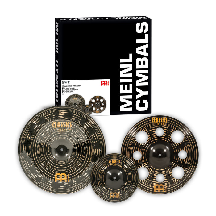 MEINL Cymbals Classics Custom Dark Set - CC10DAS/CC16DATRC/CC18DACH