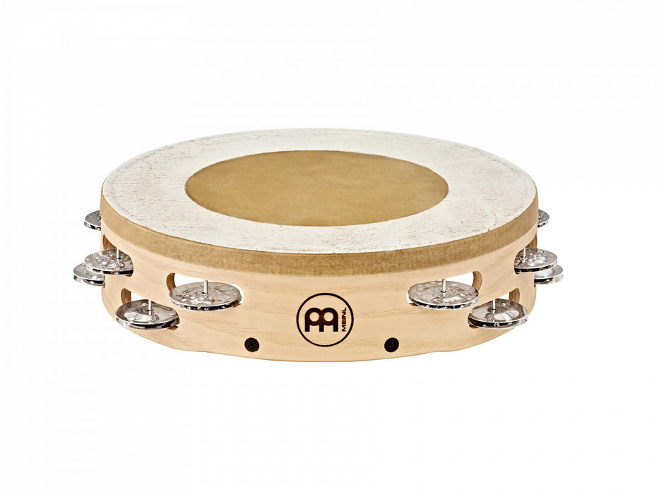 MEINL Percussion Artisan Edition Series Dual-Row Wood Headed-Tambourine - 10"