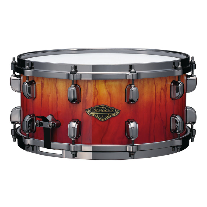 TAMA Starclassic Walnut/Birch Snare Drum 14" x 6,5" - Vermillion Bosse Fonce Fade/Black Nickel HW
