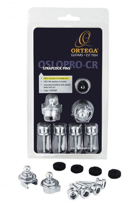 ORTEGA Strap Lock Pin Pro - Chrome