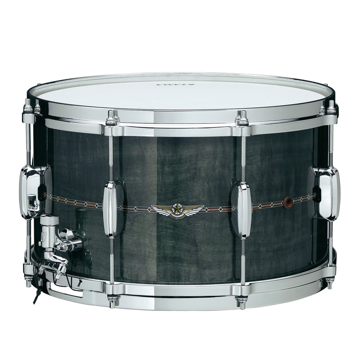 TAMA STAR Bubinga Snare Drum 14" x 8" - Pewter Blue Australian Acacia/Chrome HW - Outside Inlay