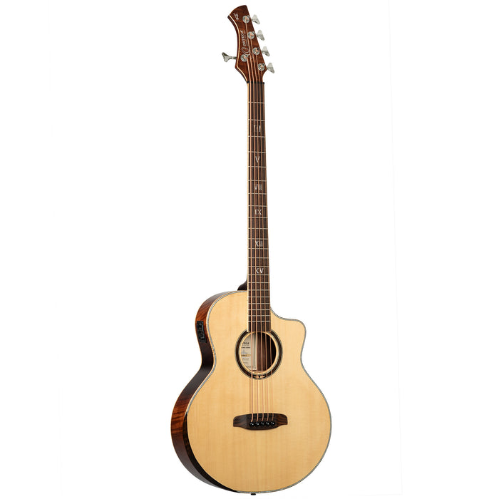 ORTEGA Ken Taylor Signature Series Acoustic Bass 5-String - Natural + Gig Bag