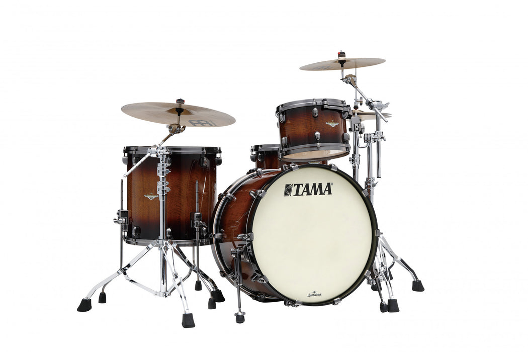 TAMA Starclassic Maple Exoti Shell Kit 3 pcs - Tobacco Sunburst Movingui/Smoked Black Nickel HW