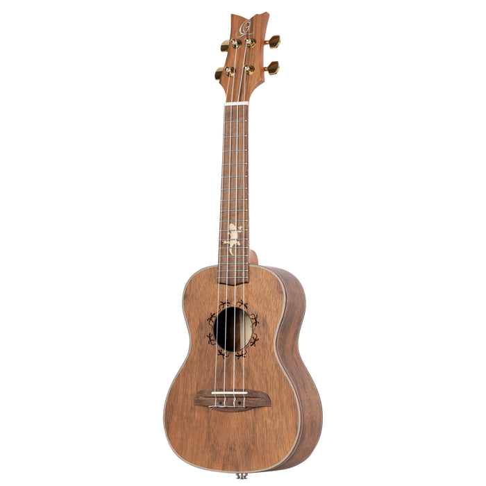 ORTEGA Lizard Series Concert Ukulele 4 String Lefty - Paldao Natural + Bag