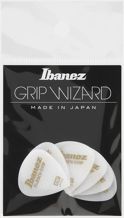 IBANEZ Grip Wizard Series Rubber Grip Flat Pick - 6 pcs