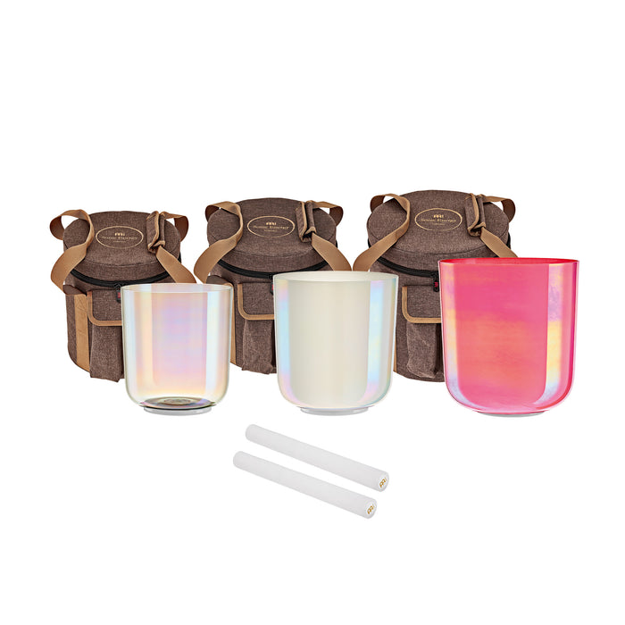 MEINL Sonic Energy Essence Crystal Singing Bowl Set E4/B3/G3/440 Hz - 3 pcs