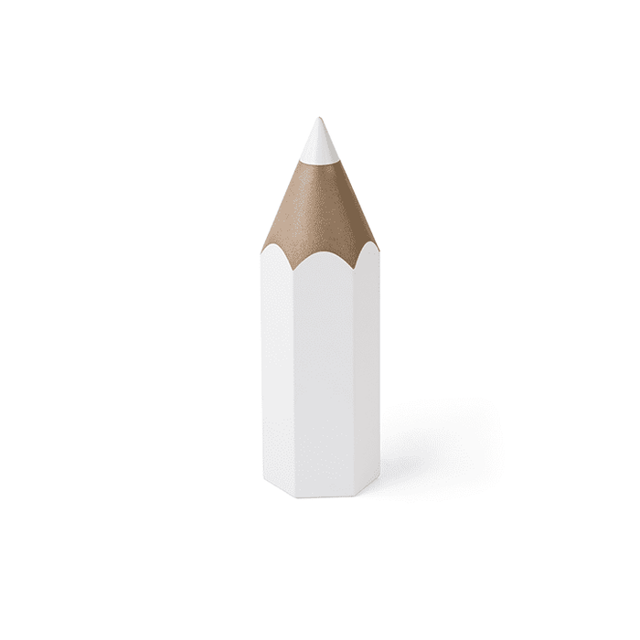 Qualy Dinsor pencil container white 10275-WH