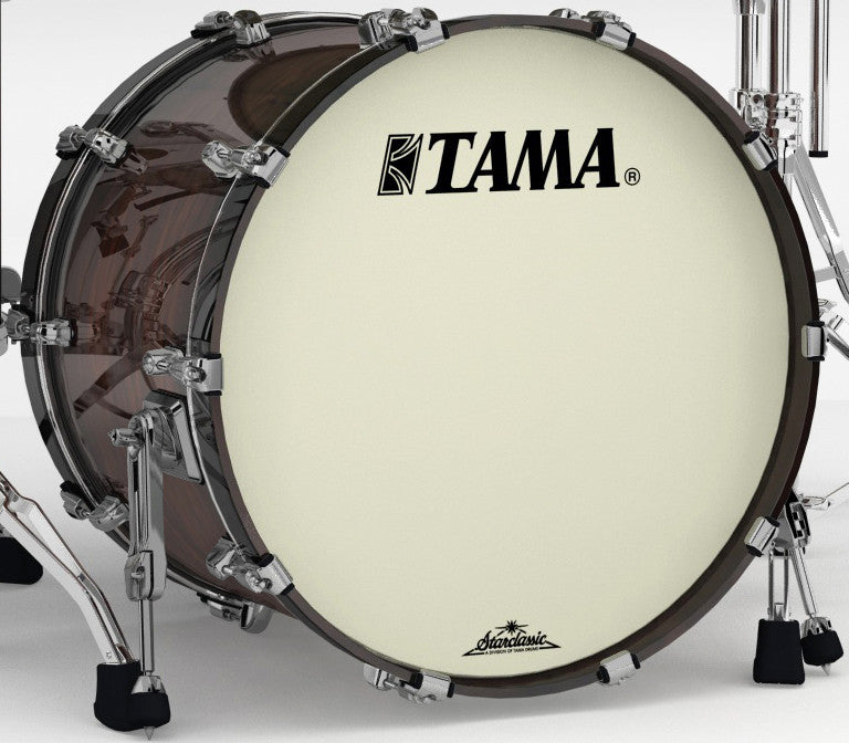 TAMA Starclassic Maple Lacquer Bass Drum 18" x 14" - Dark Mocha Burst/Black Nickel HW/with Mount